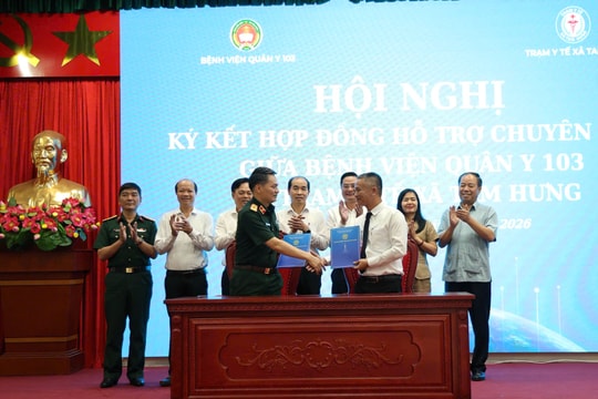 Xã Tam Hưng và Bệnh viện Quân y 103 đưa dịch vụ y tế chất lượng cao đến gần dân
