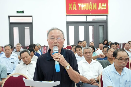 Xã Thuận An hoàn tất lấy ý kiến cử tri về sắp xếp thôn, tổ dân phố trước ngày 24-6