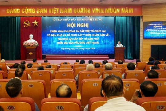 Phường Việt Hưng sắp xếp, tinh gọn 62 tổ dân phố còn 32 tổ