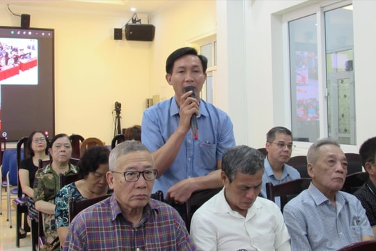 Cử tri phường Hồng Hà kiến nghị bảo đảm quyền lợi khi triển khai các dự án trọng điểm