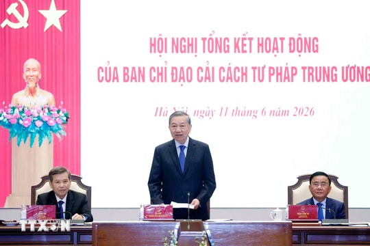 Tổng Bí thư, Chủ tịch nước Tô Lâm: Cải cách tư pháp giai đoạn mới, bảo vệ công lý và kiến tạo niềm tin