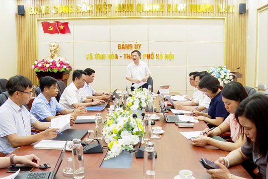 Ứng Hòa chuẩn bị vận hành mô hình 16 thôn sau sắp xếp