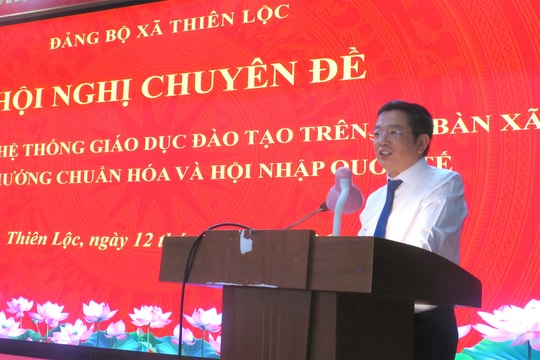 Xã Thiên Lộc xác lập tầm nhìn phát triển giáo dục theo hướng chuẩn hóa, hội nhập quốc tế