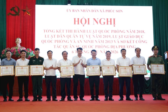 Xã Phúc Sơn nâng cao chất lượng công tác quân sự, quốc phòng