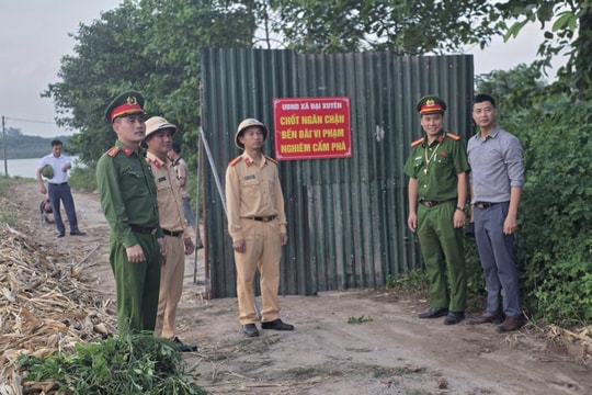 Xóa bỏ bến bãi trái phép, bảo đảm an toàn giao thông đường thủy mùa mưa lũ