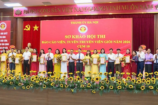 Thí sinh xã Phúc Thọ đoạt giải Nhất sơ khảo Hội thi Báo cáo viên, Tuyên truyền viên giỏi cụm 10