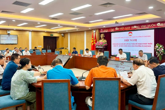 Phường Ô Chợ Dừa tổ chức phản biện dự thảo báo cáo phát triển kinh tế - xã hội giai đoạn 2026-2030