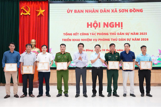 Sơn Đồng tổng kết công tác phòng thủ dân sự