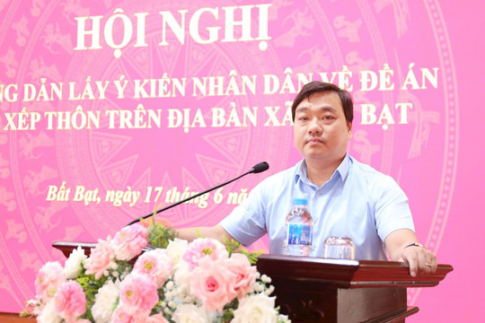 Xã Bất Bạt sau một năm vận hành chính quyền địa phương hai cấp: Gần dân hơn, rõ việc hơn