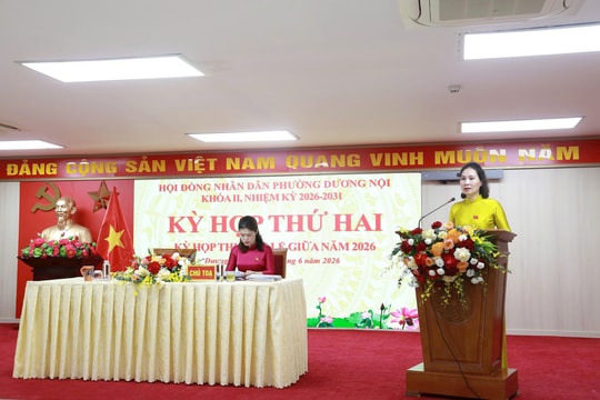 Phường Dương Nội tổ chức kỳ họp thứ hai HĐND phường khóa II, nhiệm kỳ 2026-2031