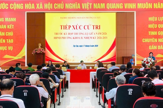 Cử tri phường Tây Tựu kiến nghị giải quyết nhiều vấn đề dân sinh
