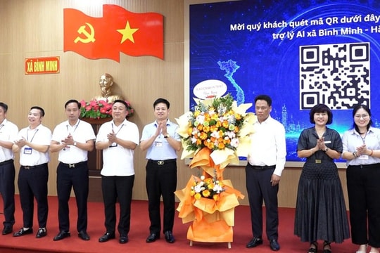 Xã Bình Minh: Ra mắt trợ lý ảo AI hỗ trợ cán bộ xử lý công việc và thủ tục hành chính