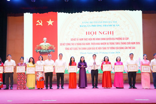 Phường Thanh Xuân sơ kết 1 năm vận hành chính quyền địa phương hai cấp