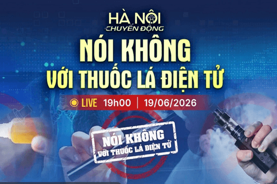 [Trực tiếp] Hà Nội chuyển động: Nói không với thuốc lá điện tử