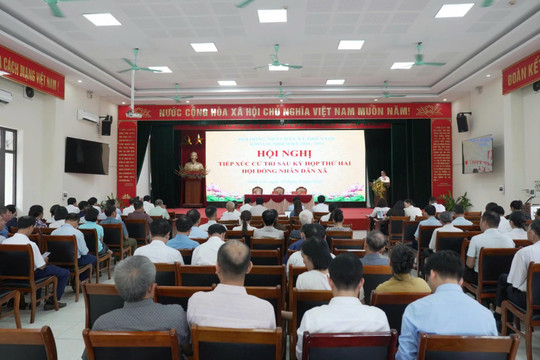 HĐND xã Thiên Lộc tiếp xúc cử tri sau kỳ họp thứ hai
