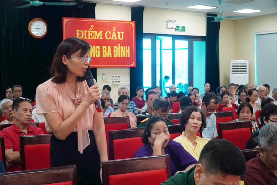 Nhiều vấn đề dân sinh được nêu tại hội nghị tiếp xúc cử tri phường Ba Đình