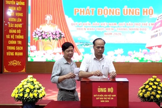 Xã Mỹ Đức vận động gần 573 triệu đồng ủng hộ Quỹ “Vì biển, đảo Việt Nam”
