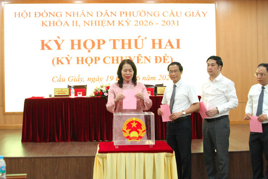 Phường Cầu Giấy: Kiện toàn bộ máy, thông qua nhiều quyết sách quan trọng