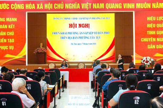Phường Tây Tựu dự kiến sắp xếp 27 tổ dân phố thành 14 tổ dân phố mới