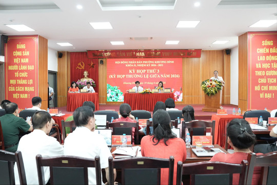 HĐND phường Khương Đình thông qua 4 nghị quyết quan trọng