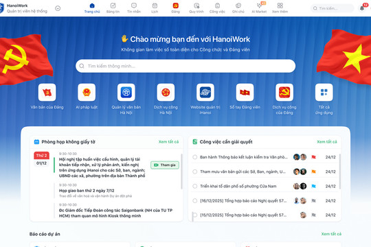 Nâng chất lượng công vụ bằng HanoiWork và OKR/KPI