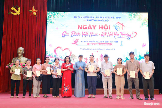 Phường Nghĩa Đô lan tỏa giá trị gia đình từ Ngày hội “Gia đình kết nối yêu thương”