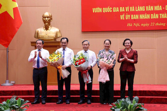 Thành phố Hà Nội tiếp nhận quản lý Vườn quốc gia Ba Vì, Làng Văn hóa – Du lịch các dân tộc Việt Nam