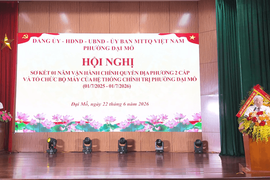 Phường Đại Mỗ sơ kết 1 năm vận hành chính quyền địa phương hai cấp