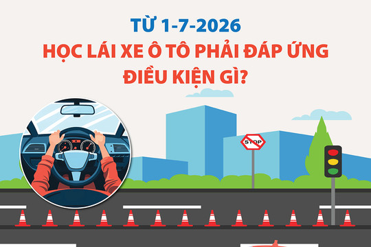 Từ 1-7-2026, học viên học lái ô tô phải đáp ứng những yêu cầu mới nào?