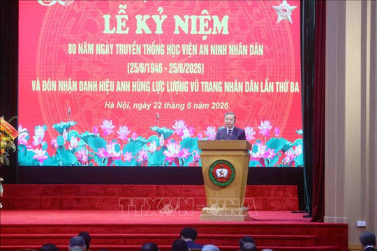 Tổng Bí thư, Chủ tịch nước Tô Lâm: Xây dựng nguồn nhân lực an ninh đáp ứng yêu cầu trong kỷ nguyên mới