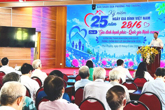 Phường Phú Thượng tôn vinh 50 gia đình tiêu biểu nhân Ngày Gia đình Việt Nam