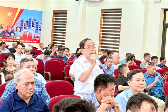 Cử tri Đơn vị bầu cử số 9 kiến nghị nhiều vấn đề dân sinh