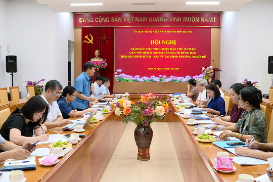 Giám sát thực hiện dân chủ ở cơ sở tại phường Nghĩa Đô