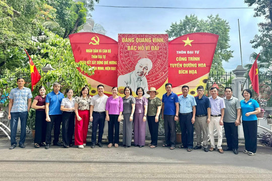 Chung sức tô điểm từng con ngõ, từng khu dân cư ở xã Hoài Đức