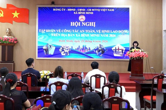 Xã Bình Minh xây dựng văn hóa an toàn lao động từ cơ sở