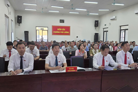 Phường Phú Lương thông qua nghị quyết sắp xếp còn 17 tổ dân phố