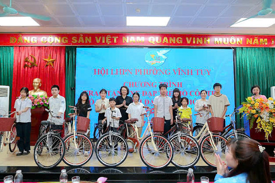 Hội LHPN phường Vĩnh Tuy: Chăm lo hội viên và trẻ em có hoàn cảnh khó khăn