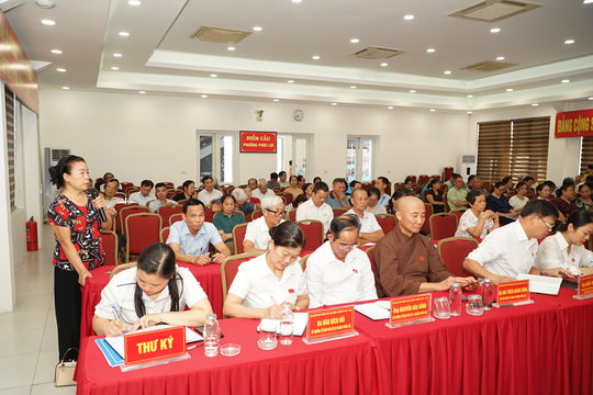Phường Phúc Lợi tập trung giải quyết các vấn đề cử tri quan tâm