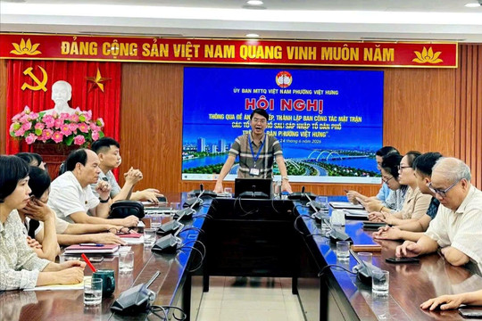 Phường Việt Hưng lấy ý kiến hoàn thiện Đề án sắp xếp Ban Công tác Mặt trận