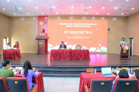 HĐND phường Thượng Cát thông qua nhiều nội dung quan trọng tại kỳ họp thứ hai