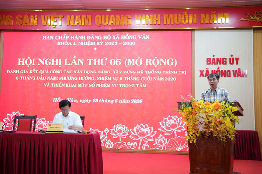 Xã Hồng Vân quyết tâm hoàn thành các nhiệm vụ trọng tâm năm 2026