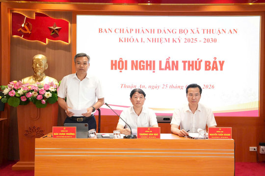 98,44% cử tri đồng thuận với Đề án sắp xếp thôn, tổ dân phố ở Thuận An