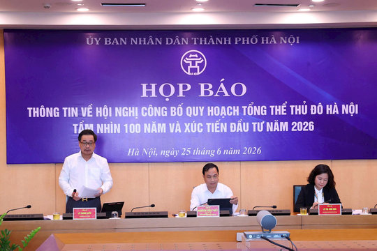 Hà Nội họp báo về công bố Quy hoạch tổng thể Thủ đô Hà Nội tầm nhìn 100 năm