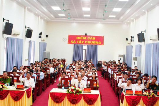 HĐND xã Tây Phương thông qua nhiều nghị quyết quan trọng, tạo động lực cho giai đoạn mới