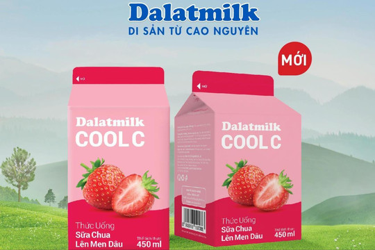 Thức uống sữa chua lên men Dâu Dalatmilk Cool C vừa ra mắt có gì đặc biệt?