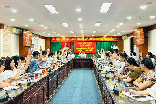 Đảng bộ phường Hoàng Mai thông qua nhiều nội dung quan trọng về kinh tế - xã hội