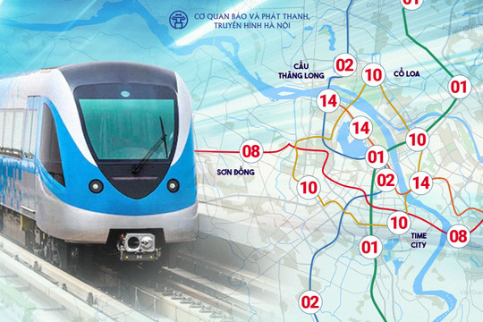 Chi tiết 5 tuyến đường sắt đô thị của Hà Nội vừa khởi công