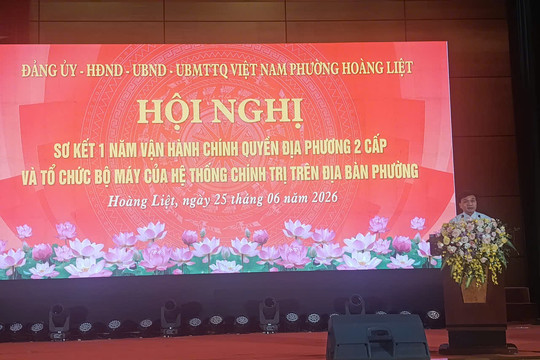 Phường Hoàng Liệt: Khẳng định hiệu quả sau một năm vận hành mô hình chính quyền địa phương hai cấp