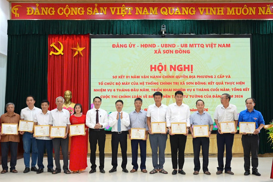 Xã Sơn Đồng sơ kết một năm vận hành mô hình chính quyền địa phương 2 cấp