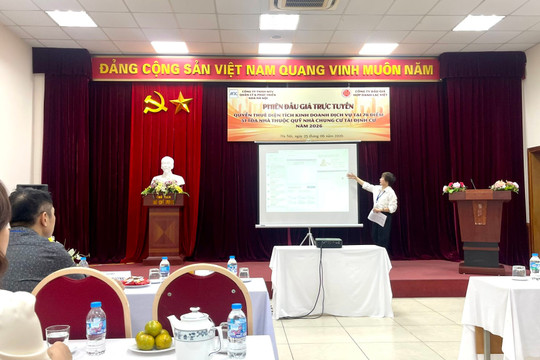 Đấu giá trực tuyến quyền thuê mặt bằng kinh doanh tại 51 tòa nhà tái định cư